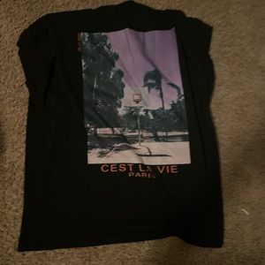 black shein oversized t shirt size small